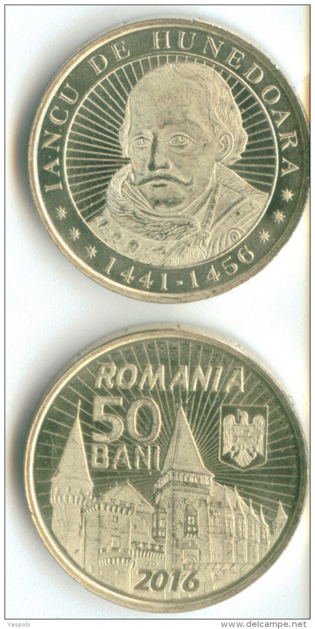 50 BANI 2016 ROMANIA COMMEMORATIVE COIN UNCIRCULATED FROM ROLL VERY RARE - Romania