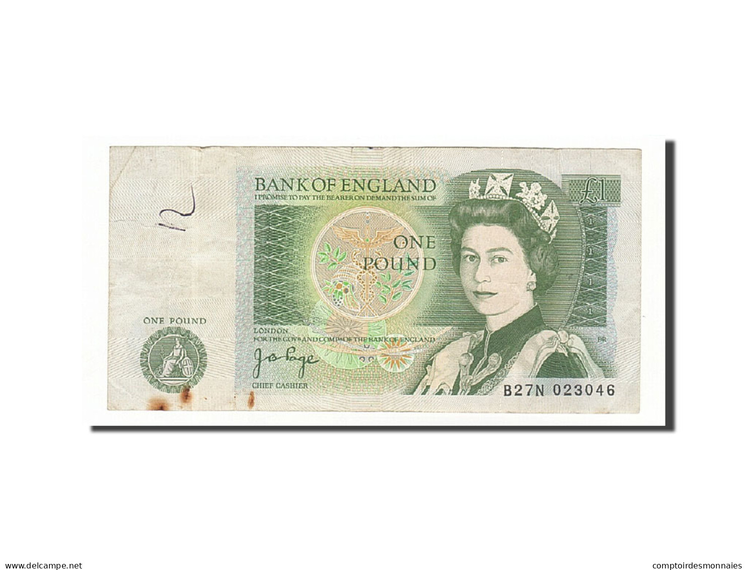 Billet, Grande-Bretagne, 1 Pound, 1971-1982, Undated (1978-1980), KM:377a, TB - 1 Pound