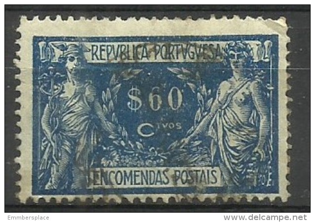Portugal - 1920 Parcel Post 60c  Used   Sc Q8 - Usati
