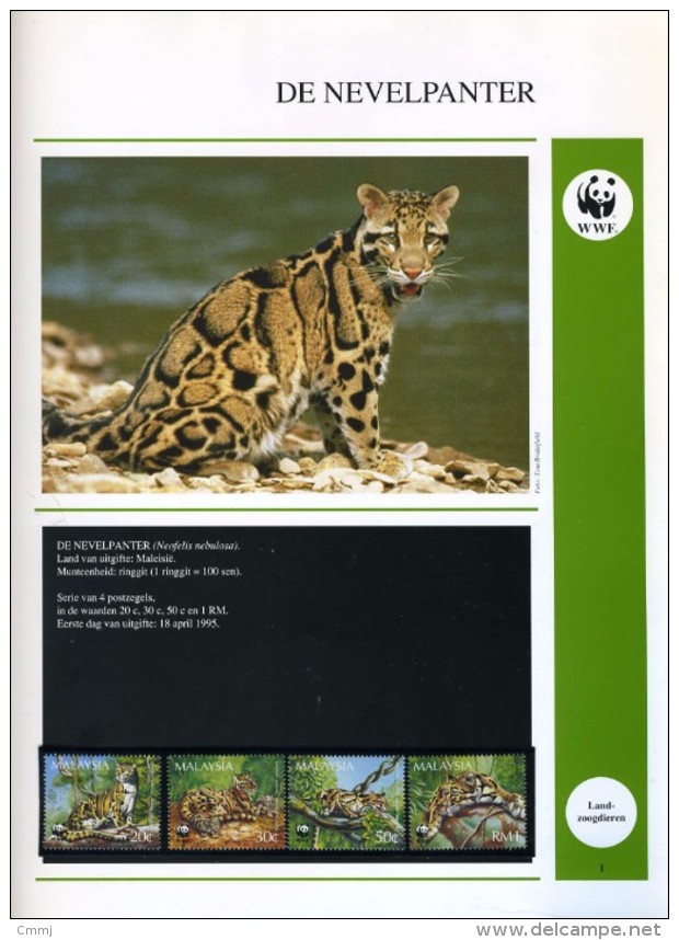 1995 - MALESIA - MALAYSIA -  Mi. Nr. 557/560 - NH -  (CAT 2016.2 WWF) - Malesia (1964-...)