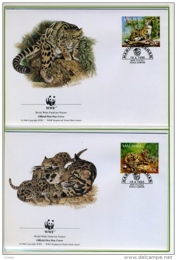 1995 - MALESIA - MALAYSIA - Mi. Nr. 557/560 - OFFICIAL FDC - (CAT 2016.2 WWF) - Malesia (1964-...)