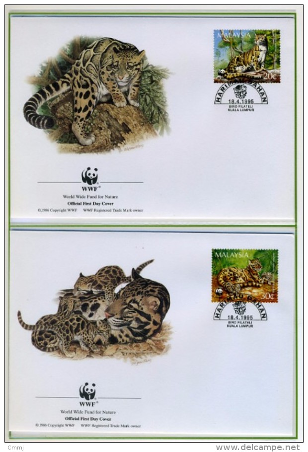 1995 - MALESIA - MALAYSIA - Mi. Nr. 557/560 - OFFICIAL FDC - (CAT 2016.2 WWF) - Malesia (1964-...)