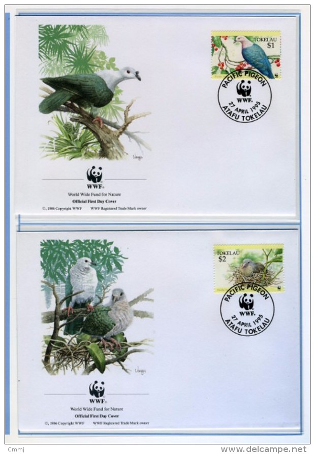 1995 - TOKELAU - Mi. Nr. 210/213 - OFFICIAL FDC - (CAT 2016.2 WWF) - Tokelau