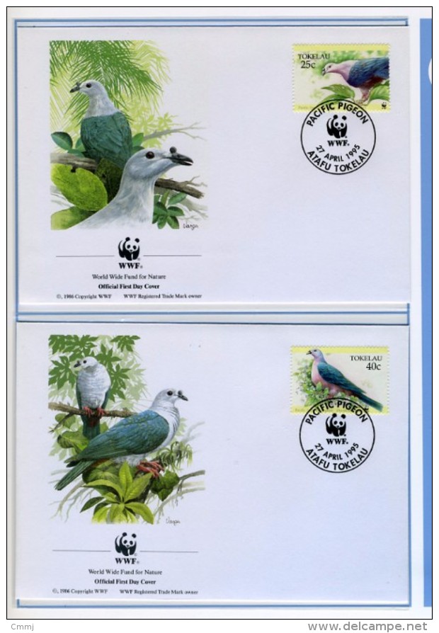 1995 - TOKELAU - Mi. Nr. 210/213 - OFFICIAL FDC - (CAT 2016.2 WWF) - Tokelau