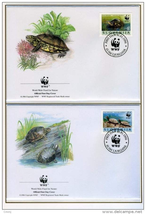 1996 - SLOVENIA - Mi. Nr. 131/134 - OFFICIAL FDC - (CAT 2016.2 WWF) - Slowenien