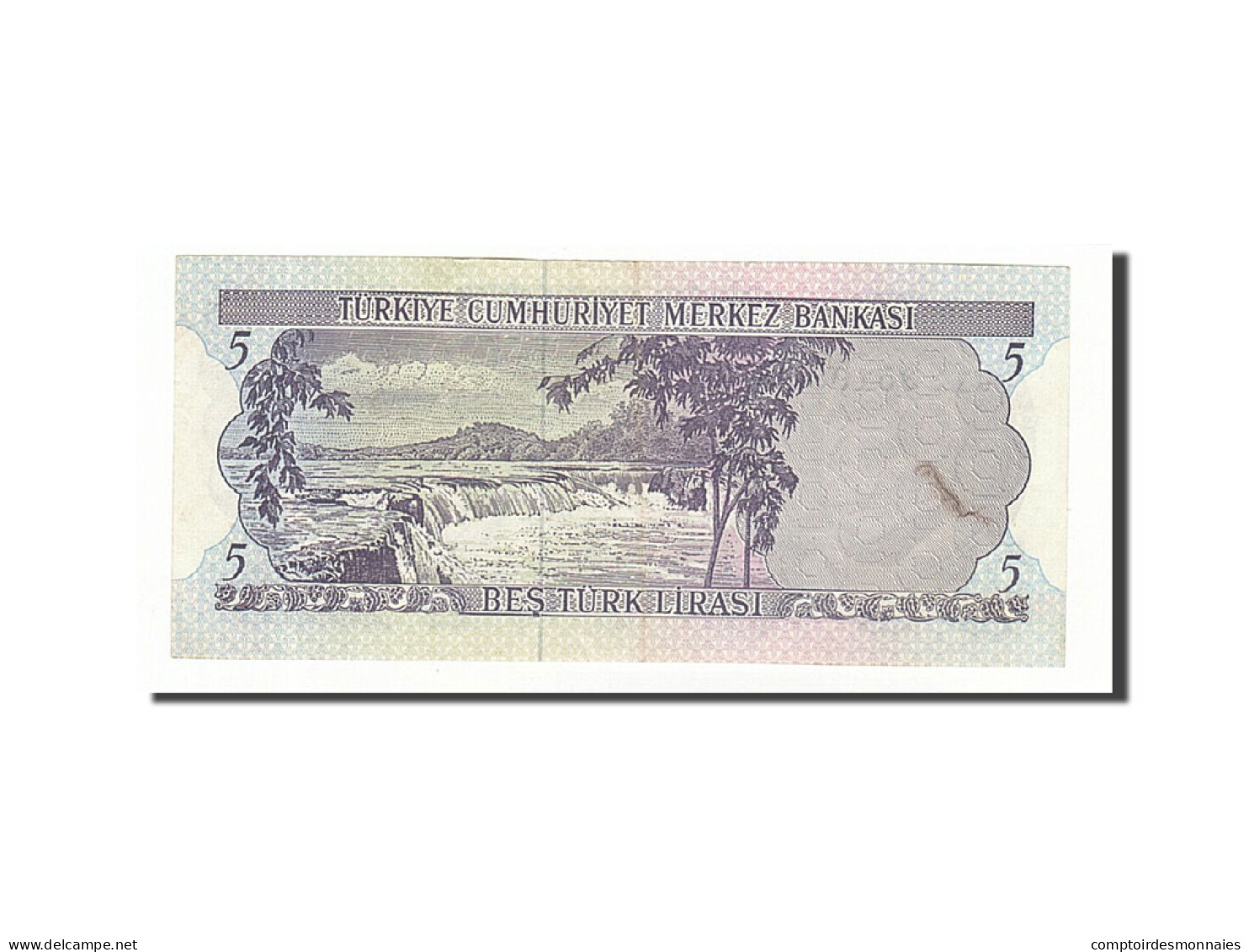 Billet, Turquie, 5 Lira, 1976, Undated, KM:185, TTB - Turchia