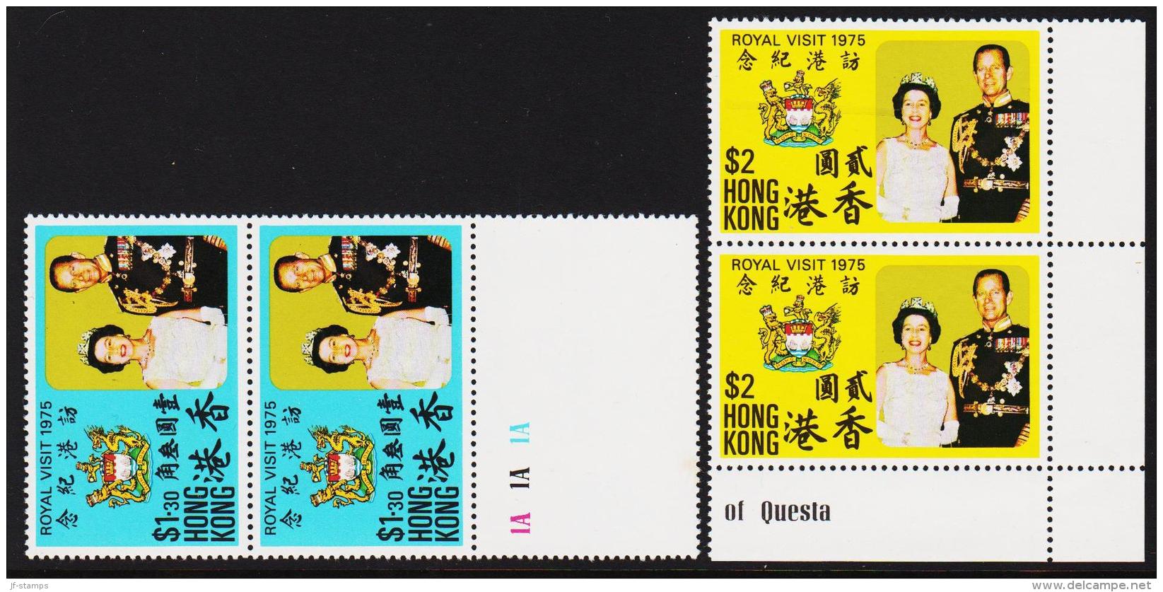 1975. ROYAL VISIT 1975. 2 Ex In Pair.  (Michel: 308-309) - JF193878 - Unused Stamps