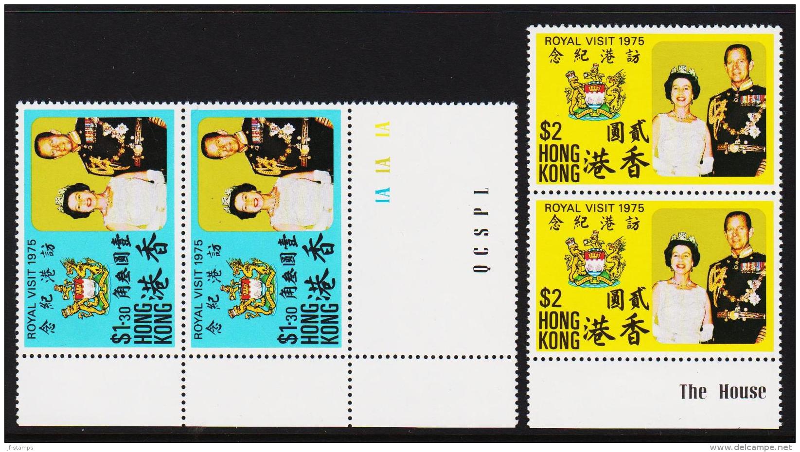 1975. ROYAL VISIT 1975. 2 Ex In Pair.  (Michel: 308-309) - JF193879 - Unused Stamps