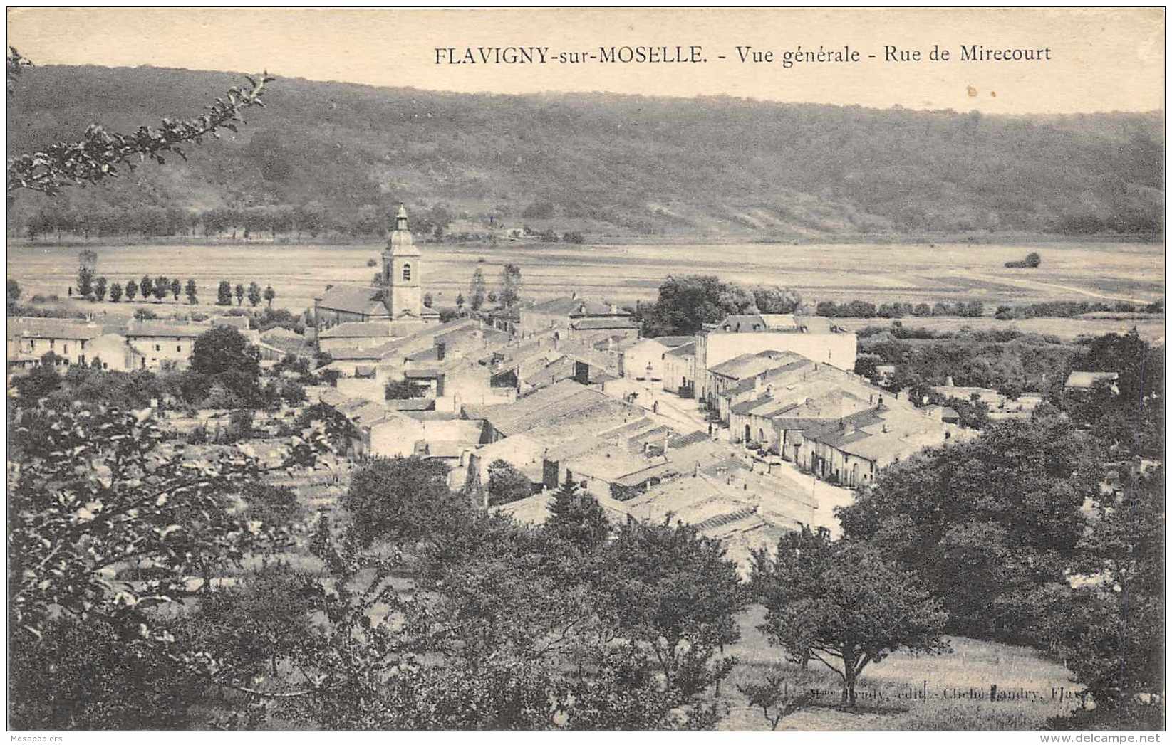 Flavigny-sur-Moselle - Vue Générale - Rue De Mirecourt          ( 2 Scans ) - Autres & Non Classés