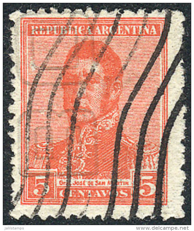 GJ.478, 5c. San Martín 1917, Used, VF Quality! Catalog Value US$18. - Sonstige & Ohne Zuordnung