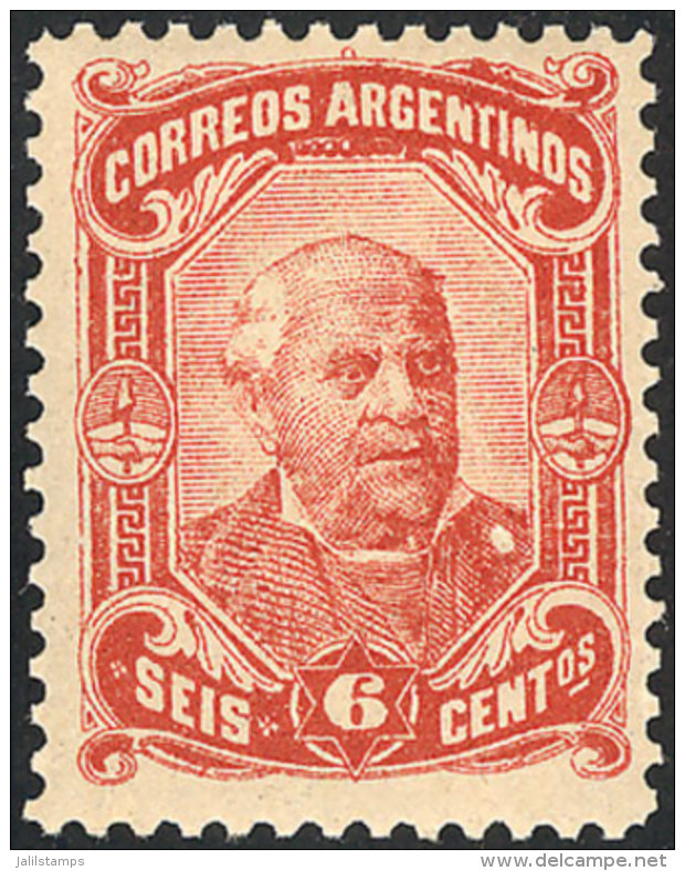 GJ.86, 6c. Sarmiento, Mint Original Gum, VF! Catalog Value US$45. - Sonstige & Ohne Zuordnung