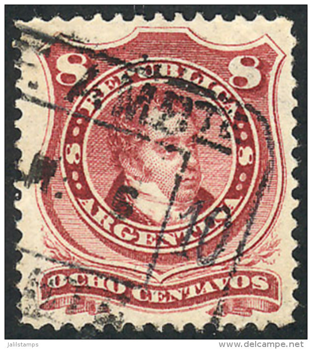 GJ.54B, With Rectangular Datestamps Of "Estafeta Ambulante F.C. Oeste N&ordm; 10", VF! - Sonstige & Ohne Zuordnung