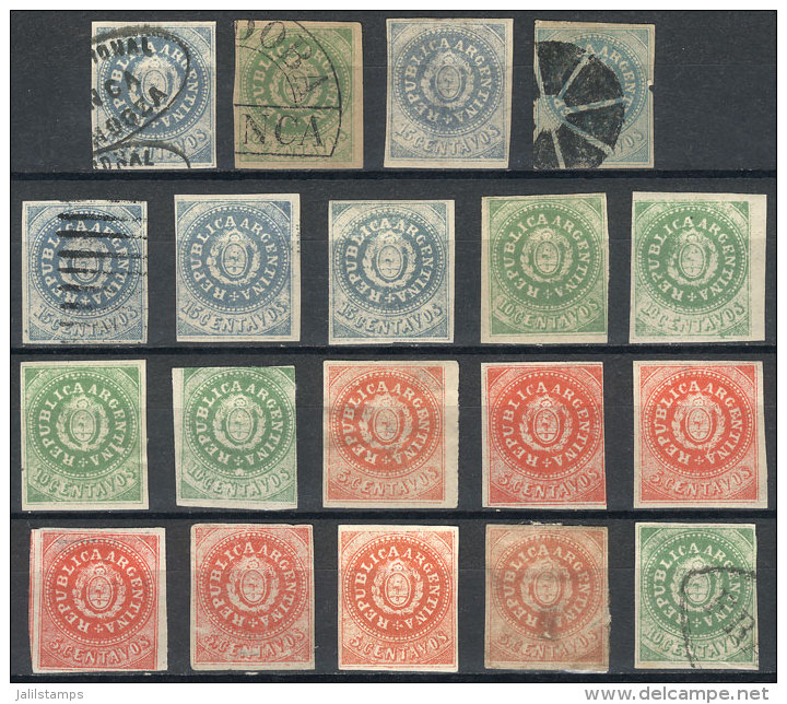 GJ.7/9, Forgeries By Lange 19 Examples, Some Used With Forged Cancels, Interesting Group! - Gebraucht