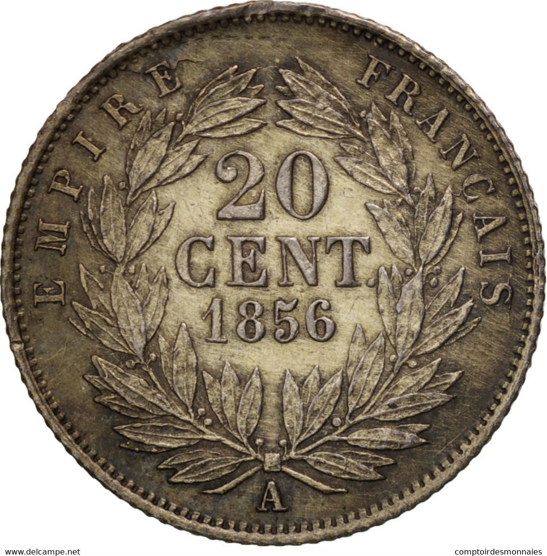 Monnaie, France, Napoleon III, Napoléon III, 20 Centimes, 1856, Paris, TTB+ - 20 Centimes