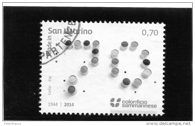2014 San Marino - Colorificio Sanmarinese - Oblitérés
