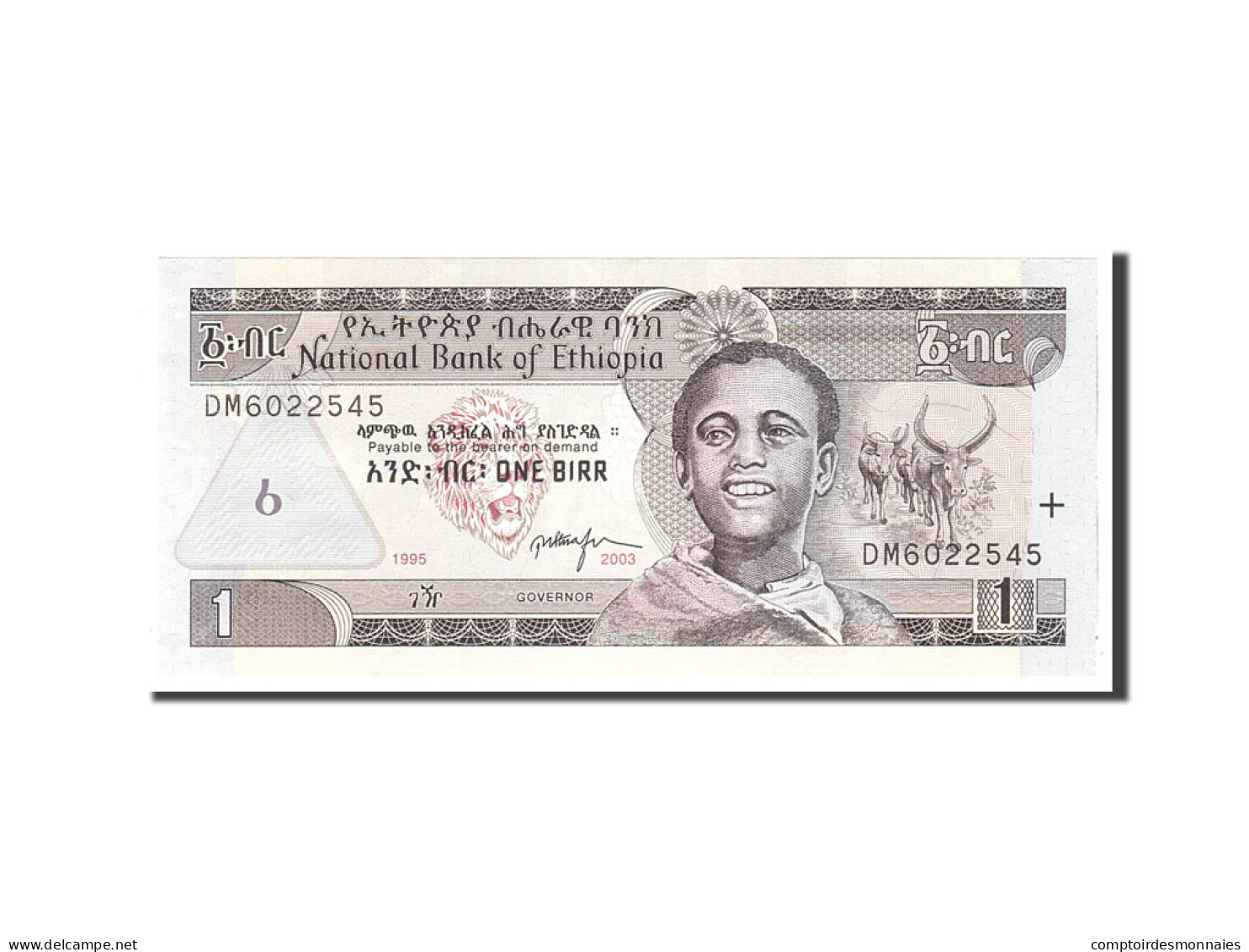 Billet, Éthiopie, 1 Birr, 2003, Undated, KM:46c, NEUF - Ethiopia