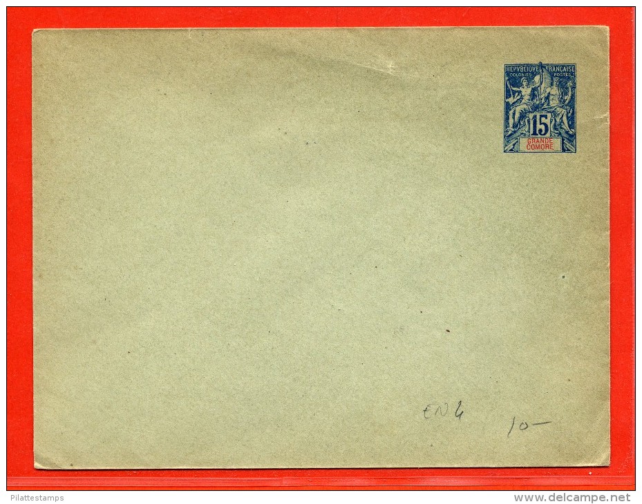 GRANDE COMORE  ENTIER POSTAL EN4 NEUF - Lettres & Documents