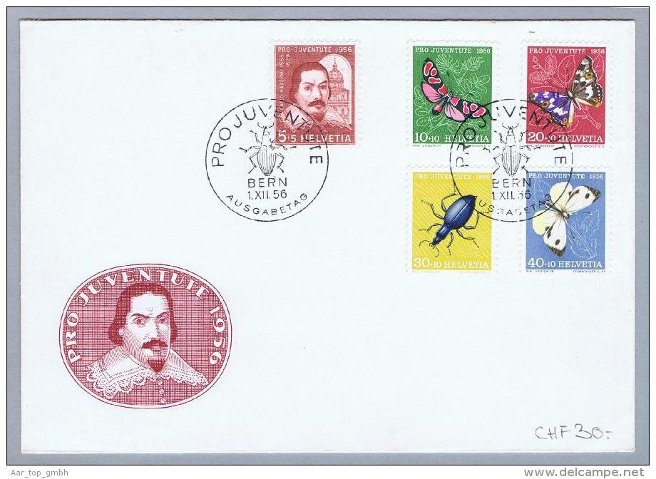 Schweiz Pro Juventute 1956-12-01  FDC Ohne Adresse - Lettres & Documents