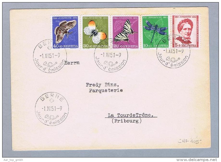 Schweiz Pro Juventute 1951-12-01 Pro Juventute FDC Französisch - Covers & Documents