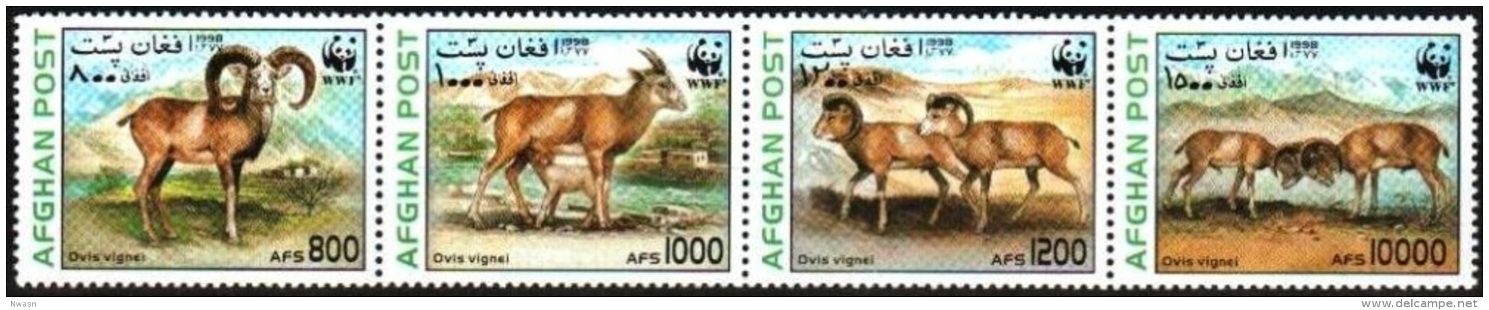 WWF Afghanistan 1998 Steppe Sheep MNH - Unused Stamps