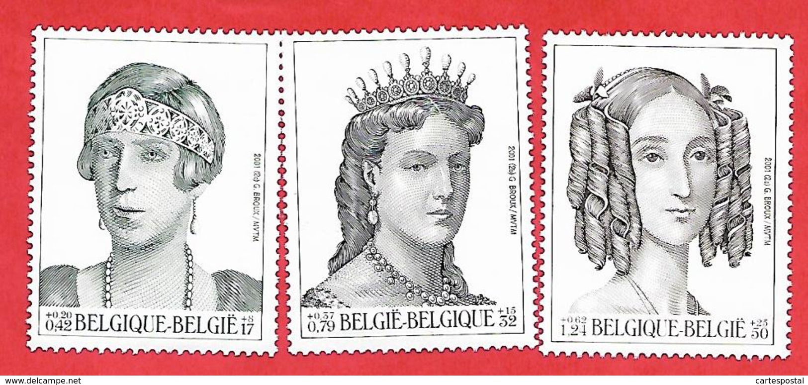 890 ~~ 2001 - BELGIQUE  N°  2968 / 69**  Neufs - Collections