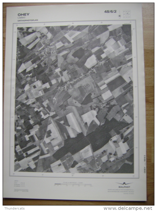 GRAND PHOTO VUE AERIENNE 66 Cm X 48 Cm De 1979 OHEY JALLET - Cartes Topographiques