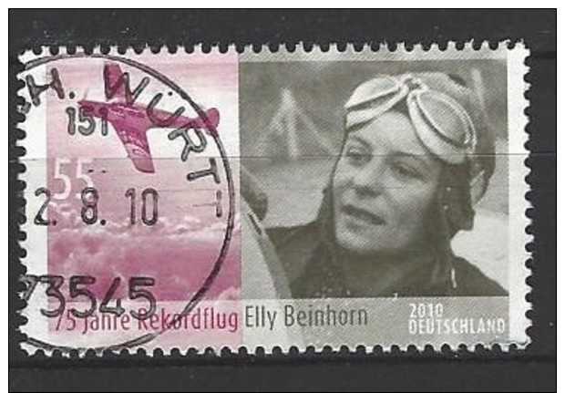BUND Mi-Nr. 2814 - 75. Jahrestag Des Rekordfluges Von Elly Beinhorn Gestempelt (3) - Oblitérés