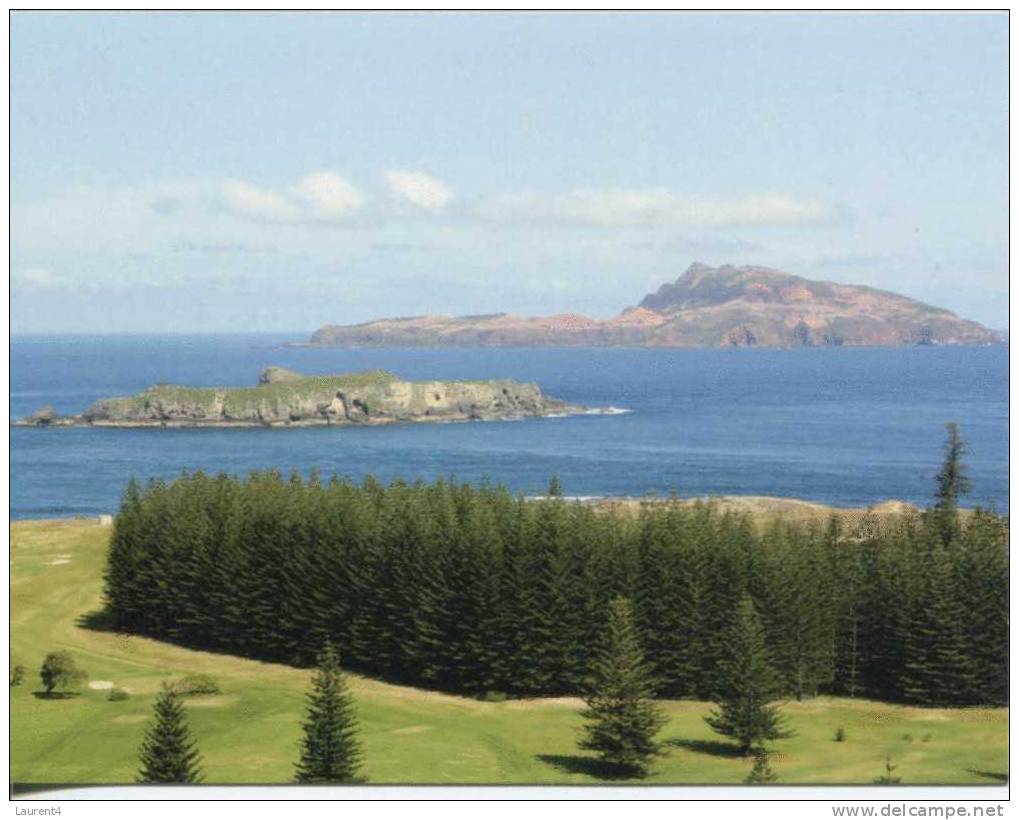 1 X World Golf Course Postcard - 1 Carte Postale De Terrain De Golf Du Monde - Australia - Norfolk Island Golf - Golf