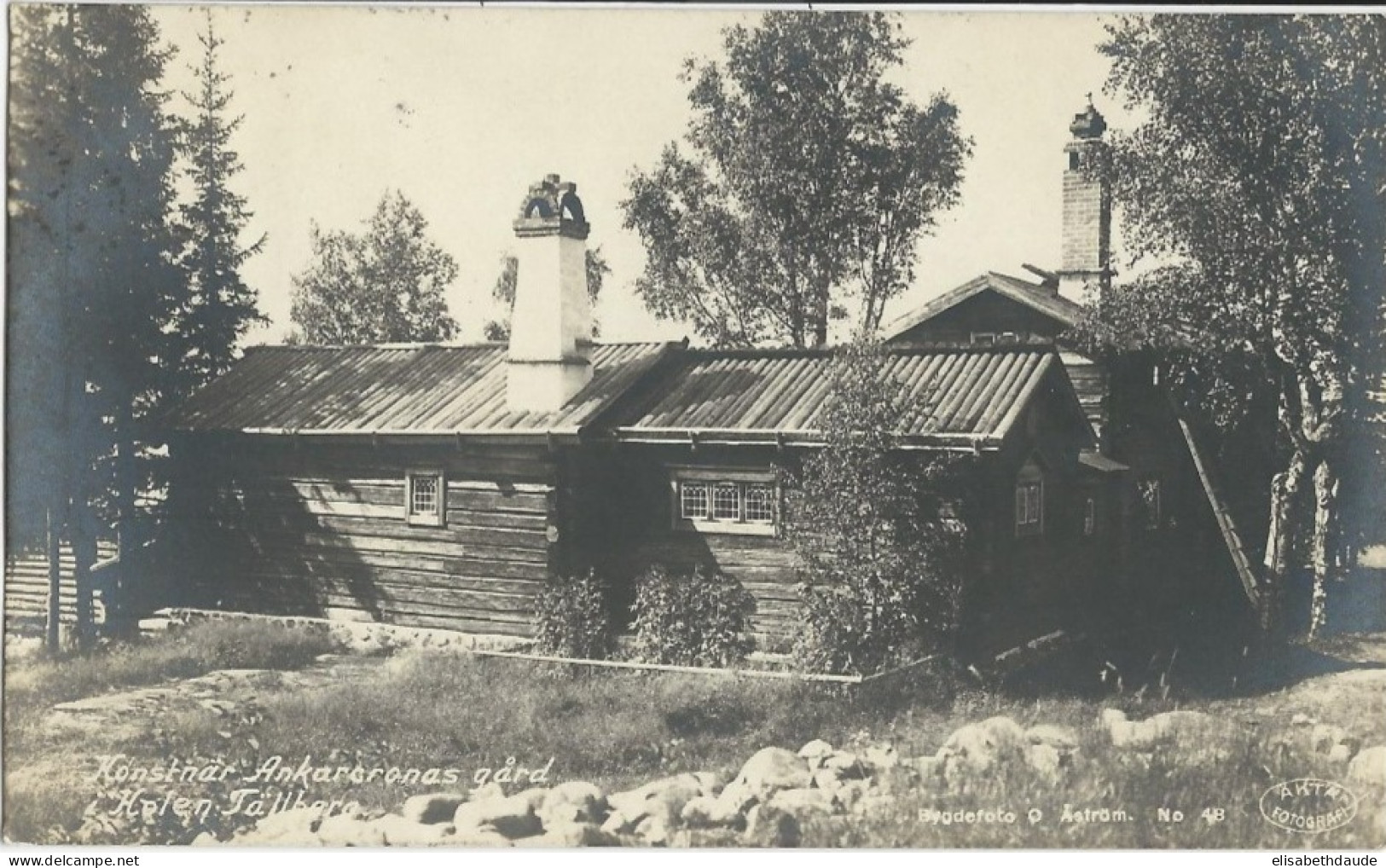 SUEDE - 1923 - CARTE PHOTO De HOLEN TÄLLBERG VOYAGEE De MALMÖ Pour LERUM - Zweden