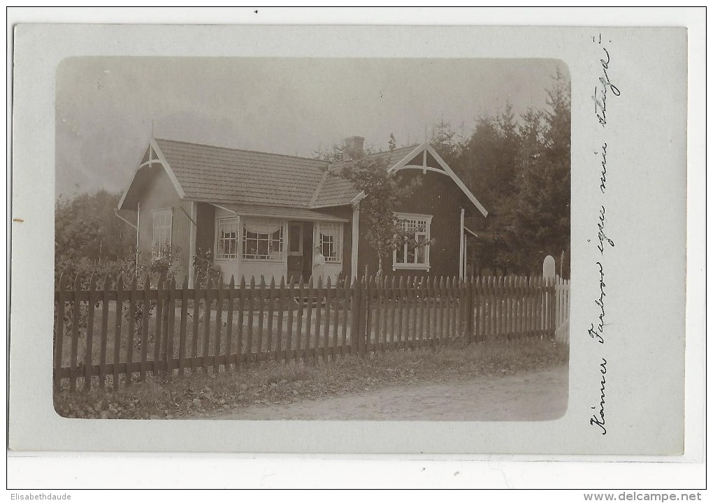 SUEDE - 1924 - CARTE PHOTO  VOYAGEE Pour LERUM - Suède