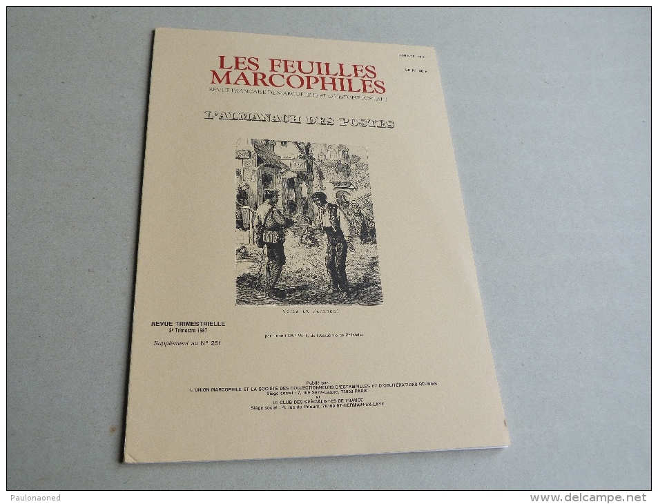 LES FEUILLES MARCOPHILES  :   L'ALMANACH DES POSTES   SUPPLEMENT AU N° 251 - Handbooks