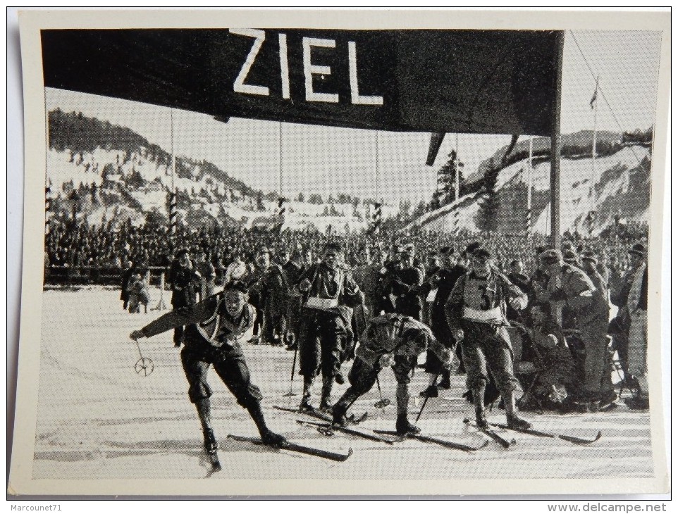 VIGNETTE JEUX OLYMPIQUES J.O Garmisch-Partenkirchen OLYMPIA 1936 PET CREMER DUSSELA SKIDORF BILD 123 ITALIEN - Trading Cards