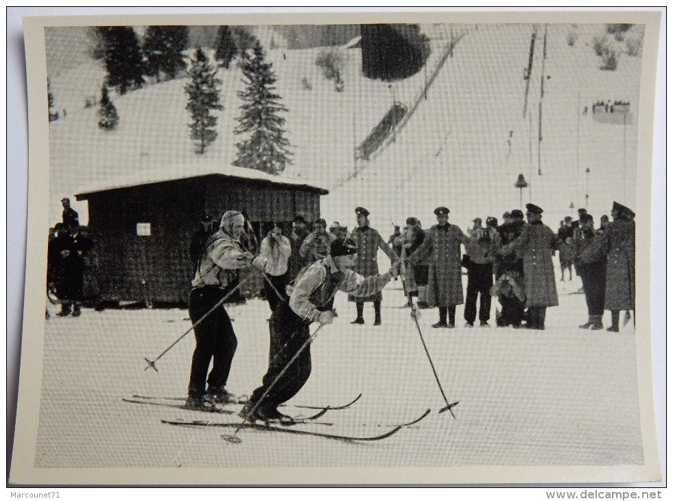 VIGNETTE JEUX OLYMPIQUES J.O Garmisch-Partenkirchen OLYMPIA 1936 PET CREMER DUSSELDORF BILD 124 SKI DE FOND 4 X 10 KMS - Trading Cards