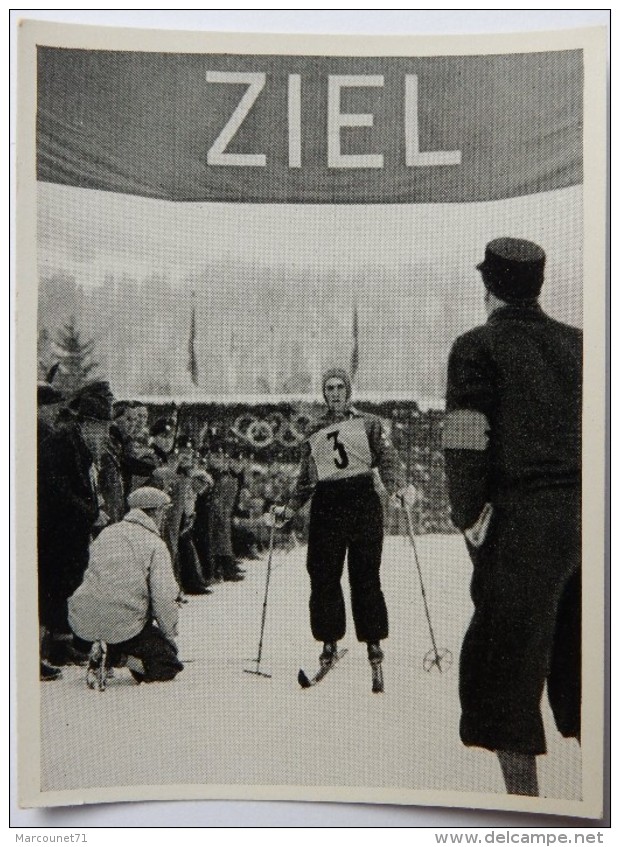 VIGNETTE JEUX OLYMPIQUES J.O Garmisch-Partenkirchen OLYMPIA 1936 PET CREMER DUSSELDORF BILD 125 SKI DE FOND FINLAND - Trading Cards