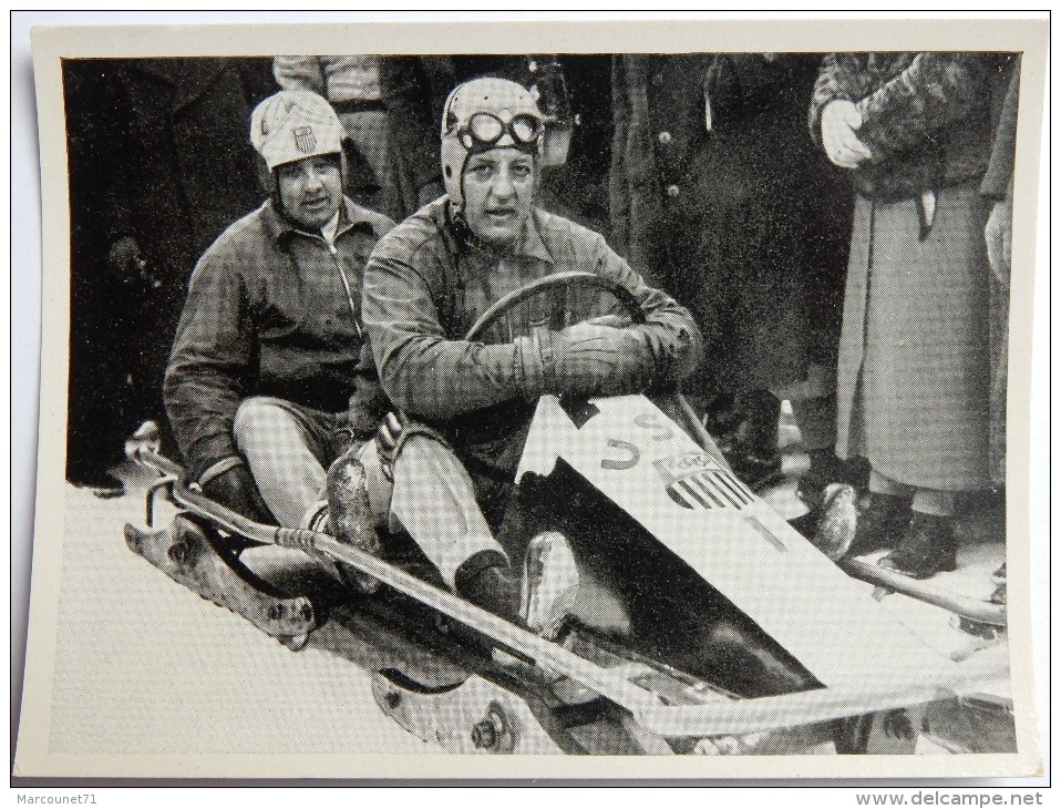 VIGNETTE JEUX OLYMPIQUES J.O Garmisch-Partenkirchen OLYMPIA 1936 PET CREMER DUSSELDORF BILD 130  BOBSLEIGH USA - Trading Cards