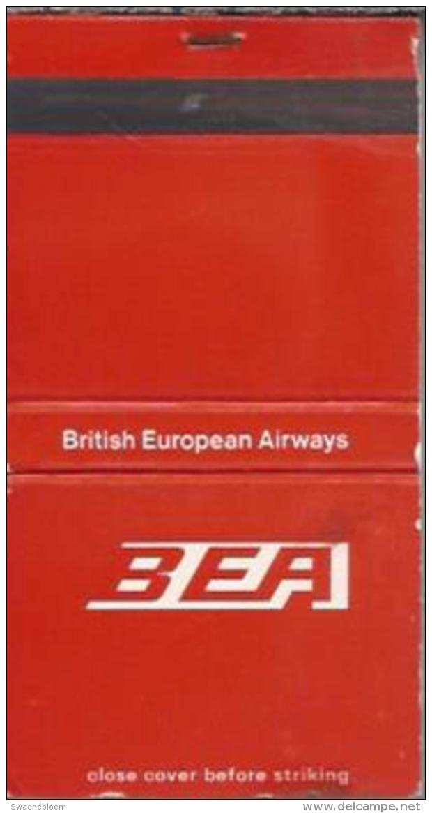 Lucifermapje - BEA. British European Airways. Matchbox, Matches, 2 Scans - Luciferdozen