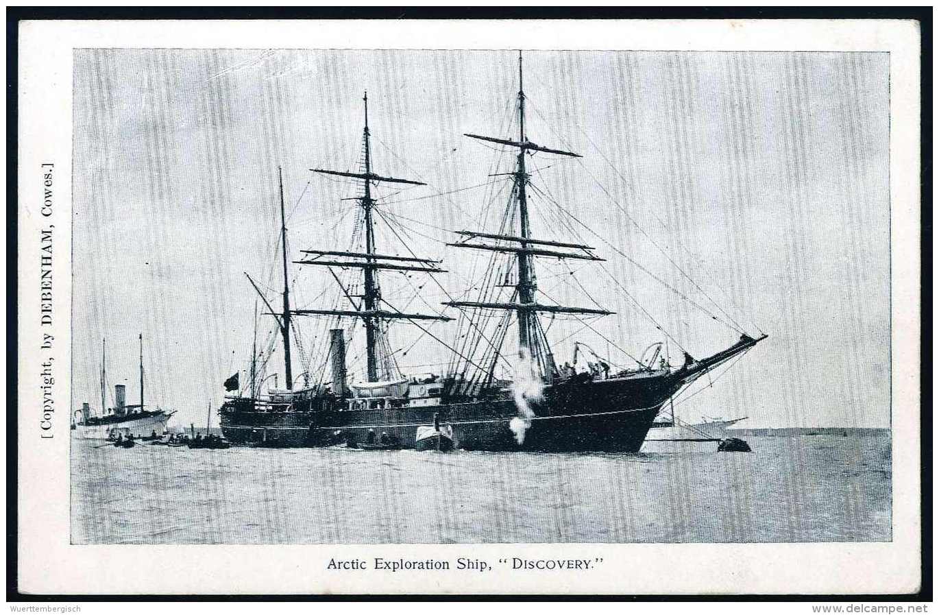 Beleg 19o1/o4, Britische Arktis-Expedition, Foto-AK Des Expeditions-Schiffes "Discovery". - Other & Unclassified