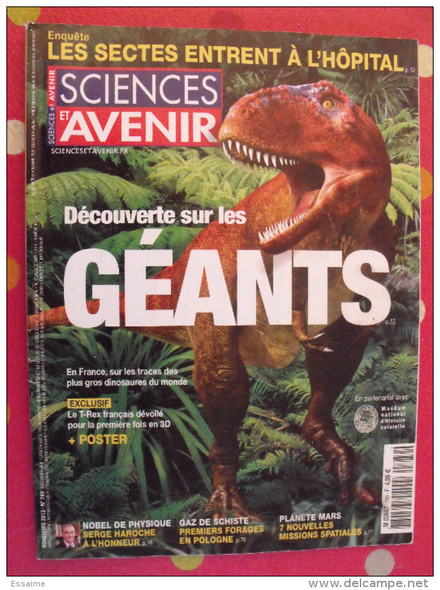 lot de 6 revues Sciences et Avenir 2012-2014
