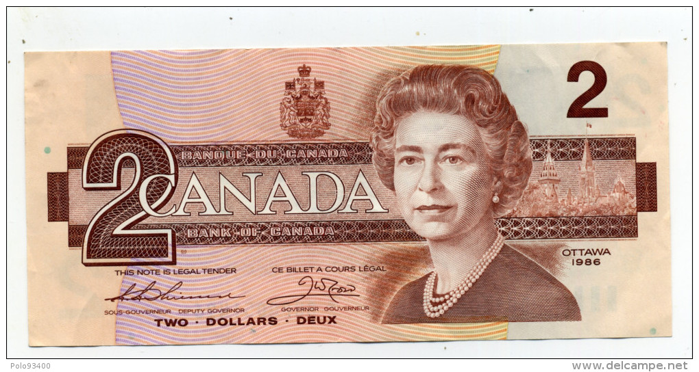 TWO  DOLLARS 1986 - Kanada