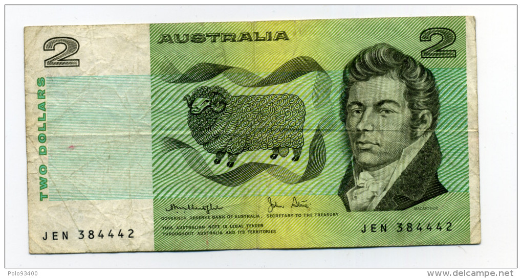 TWO DOLLARS - 1974-94 Australia Reserve Bank (paper Notes)