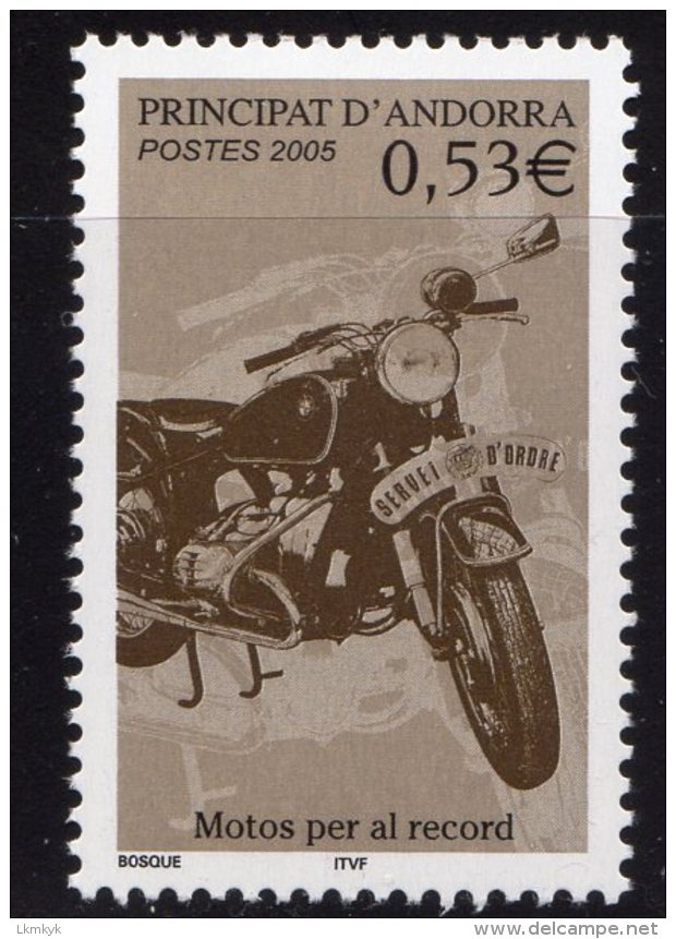Andorre 2005.Moto BMW - Unused Stamps