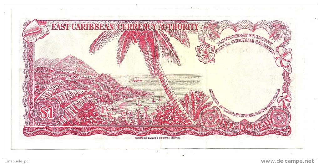 Eastern Caribbean 1 Dollar 1965 (L) XF - Caraibi Orientale