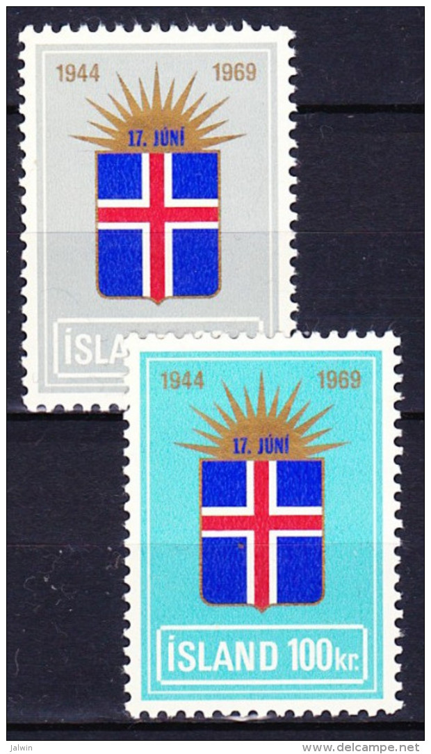 ISLANDE 1969 YT N° 385 Et 386 ** - Ungebraucht
