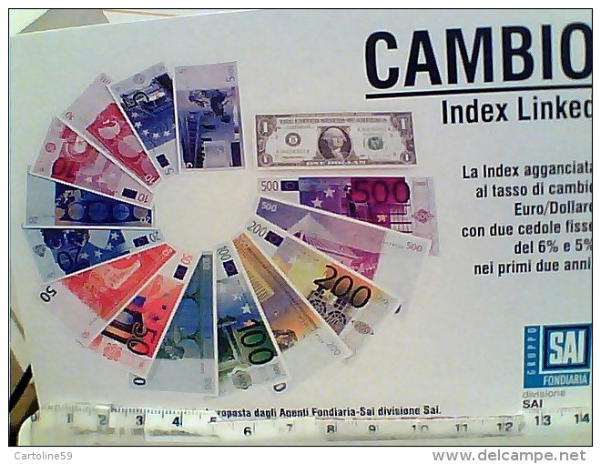 CAMBIO INDEX SAI  BANCONOTE DOLLARO EURO BANCONOTA   N2010 FK668 - Münzen (Abb.)