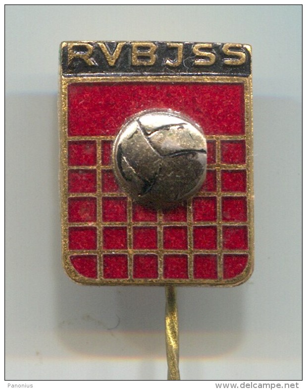 Volleyball - RVB JSS, Vintage Pin  Badge, Enamel - Volleyball