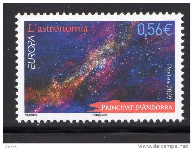 Andorre 2009.Europa.Atronomie - Unused Stamps