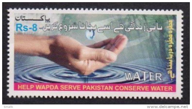 PAKISTAN 2016 - HELP WAPDA SERVE PAKISTAN CONSERVE WATER IS LIFE, HANDS MNH - Pakistan