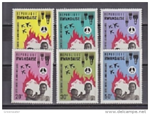 Rwanda 1966 No Nuclear Bombs 6v ** Mnh (29084) - Ongebruikt