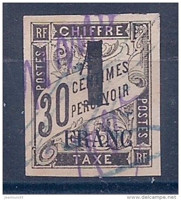 COCHINCHINE - GREFFE 8  1F SUR 30C NOIR TIMBRE TAXE UTILISATION FISCALE OBL COTE 25 EUR - Used Stamps