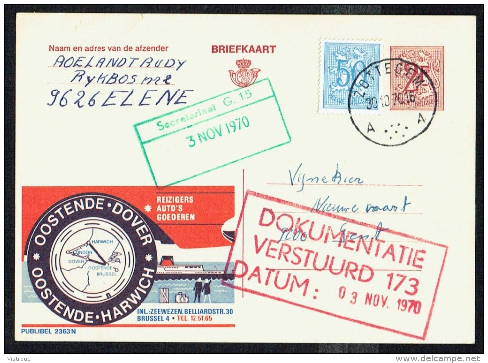 CP Public. N° 2363 - " OOSTENDE-DOVER " -  Circulé / Used - 1970. - Publibels